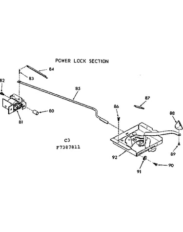 Power lock section