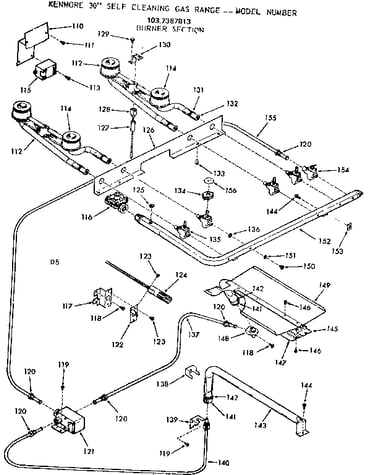 Burner section