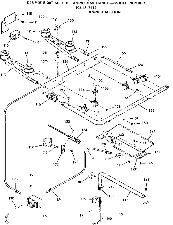 Burner section