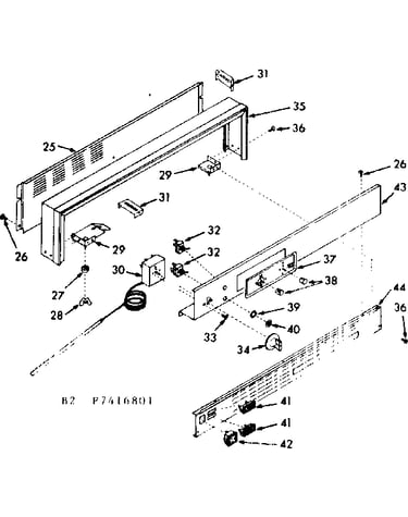 Backguard section