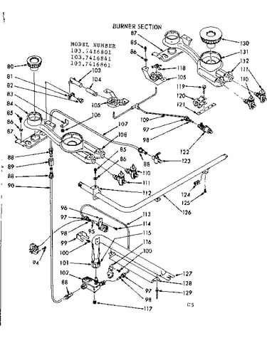 Burner section