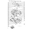 Kenmore 1037416841 oven and broiler doors and locking system diagram