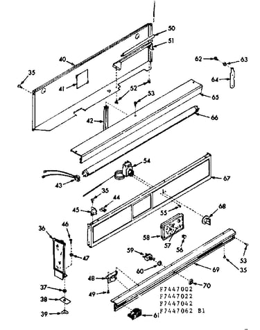 Backguard section