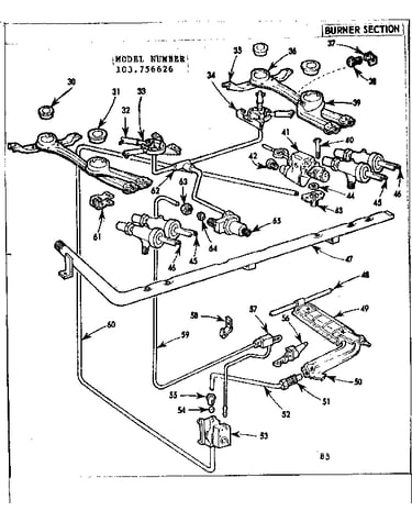 Burner section