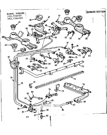 Burner section