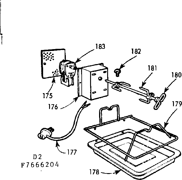 Opt. oven rotisserie