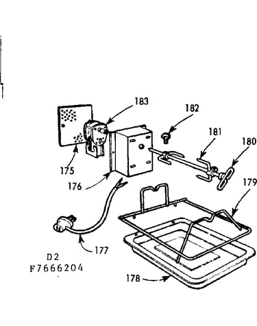 Opt. oven rotisserie