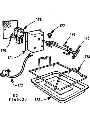 Opt. oven rotisserie