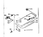 Kenmore 1037707062 upper oven burner section diagram