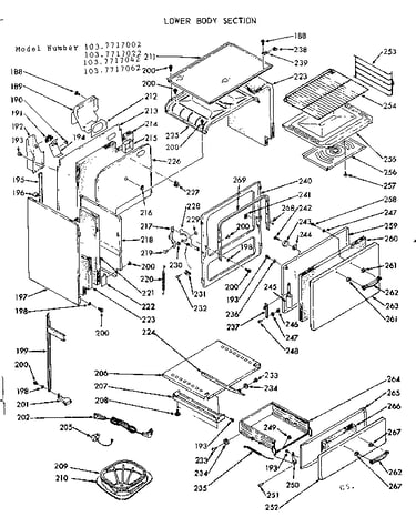 Lower body section