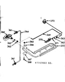 Upper oven burner section