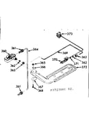 Upper oven burner section