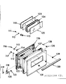 Lower body oven door section