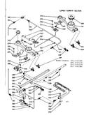 Lower burner section