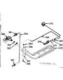 Upper oven burner section