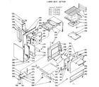 Kenmore 1037737020 lower body section diagram