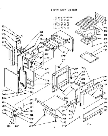Lower body section