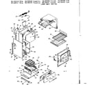 Kenmore 1037807460 lower body section diagram
