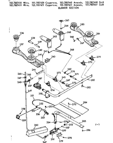 Burner section