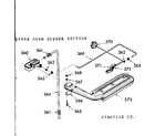 Kenmore 1037807461 upper oven burner section diagram