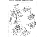 Kenmore 1037827560 lower body section diagram