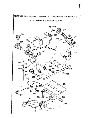 Burner section