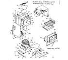 Kenmore 1037847342 lower body section diagram