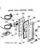Upper oven control panel