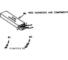 Kenmore 1037847322 wire harnesses and components diagram