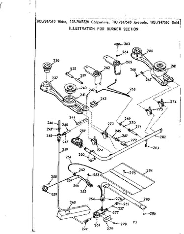 Burner section