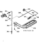 Upper oven burner section