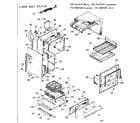 Kenmore 1037847640 lower body section diagram