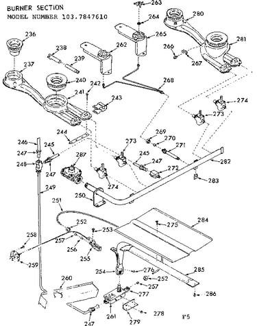 Burner section