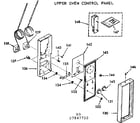 Kenmore 1037847710 upper oven control panel diagram