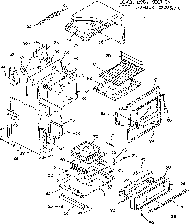 Lower body section