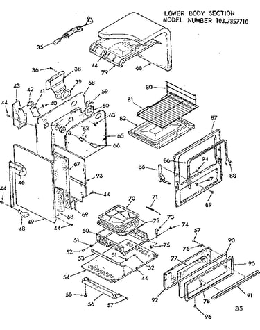 Lower body section