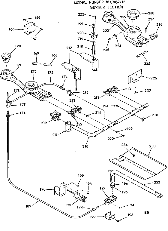 Burner section