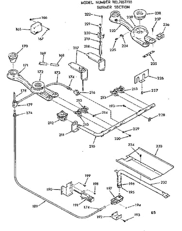 Burner section
