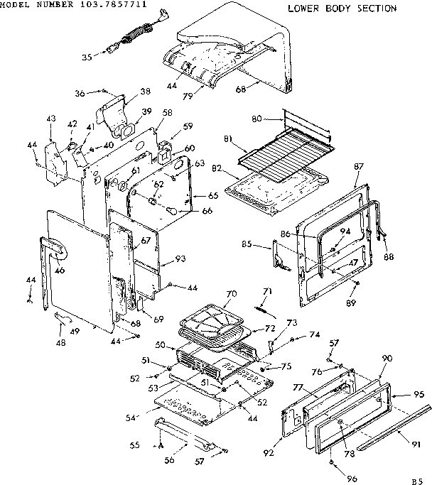 Lower body section