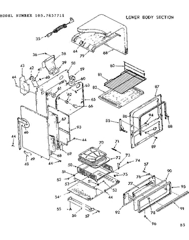 Lower body section