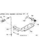 Upper oven burner section