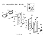 Kenmore 1037857711 upper oven control panel section diagram