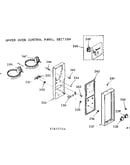 Upper oven control panel section