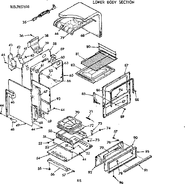 Lower body section