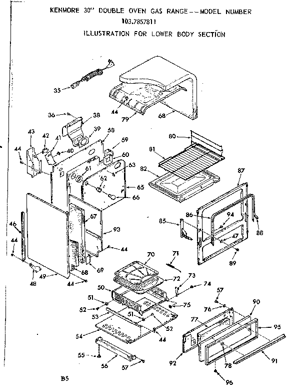 Lower body section