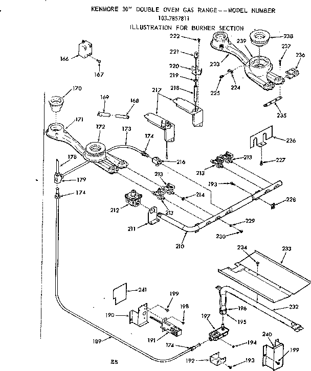 Burner section