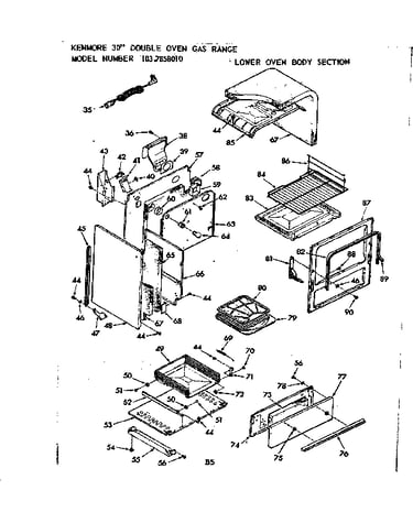 Lower oven body