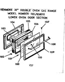 Lower oven door