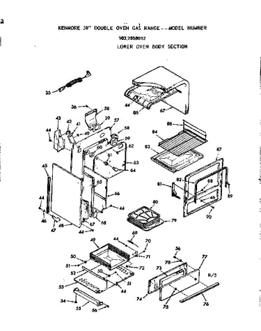 Oven body section