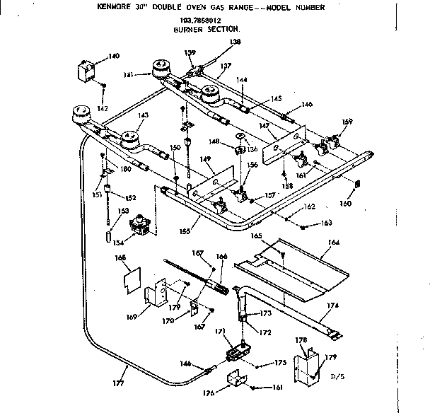 Burner section